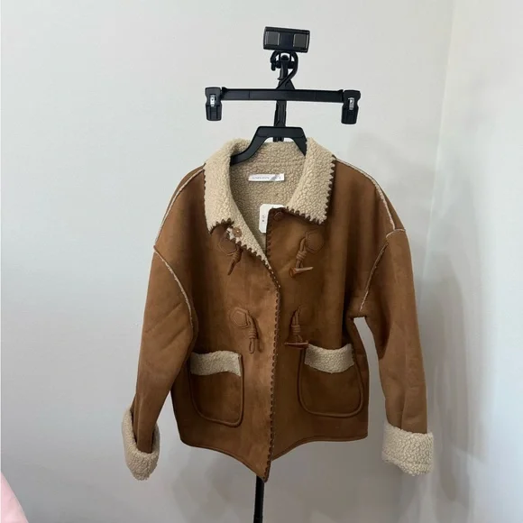 Altar'd State Brown Teddy Jacket - Picture 4 of 6